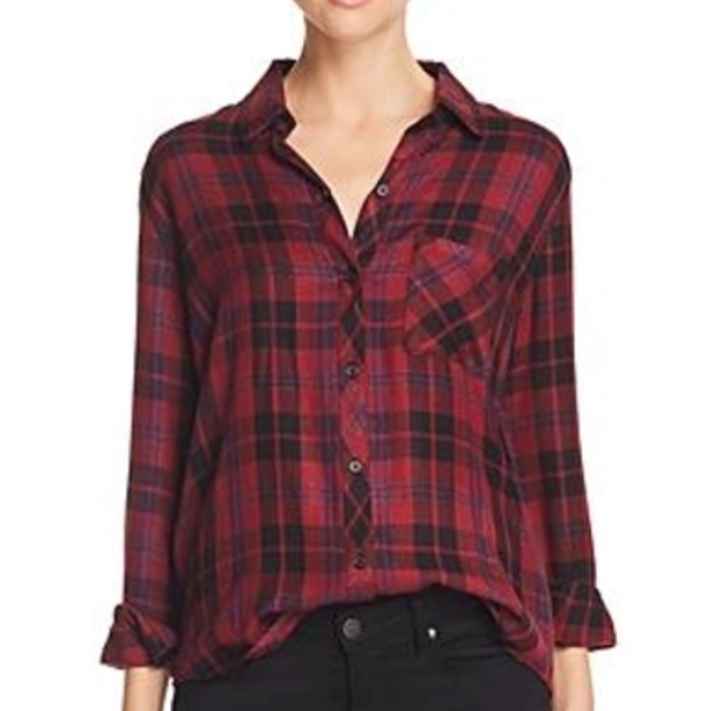 Rails Hunter Plaid Button Down - image 1